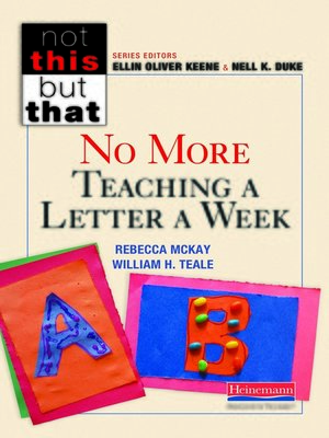 cover image of No More Teaching a Letter a Week